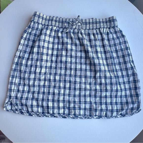 Madewell Curved-Hem Mini Skirt in Plaid, NWT! Size M - Picture 11 of 13